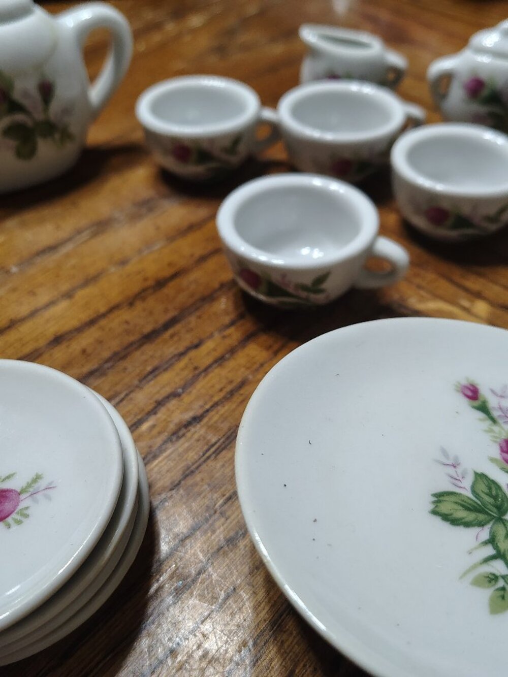 15 Piece Floral Mini Tea Set